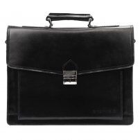 Servietă Gregorio Art.6 SILVER - negru