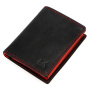 Portofel Money Kepper SN5601 RFID - negru + roșu
