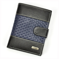 Portofel Loren N4L-DDG - negru + albastru