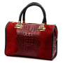 Kožená geantă de mână Luka 25-088 CROCO - magenta