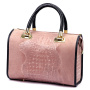 Kožená geantă de mână Luka 25-088 CROCO - magenta